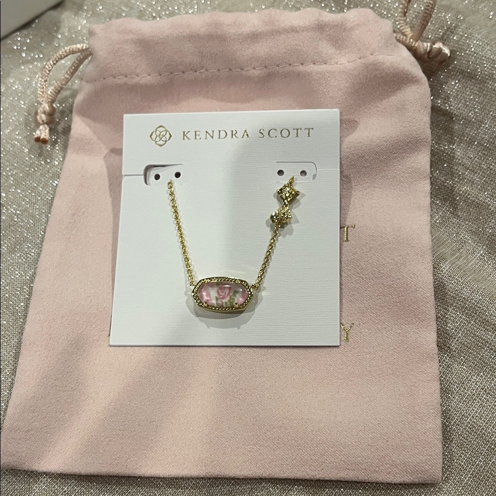 Kendra Scott x LOVESHACKFANCY Necklace: pink